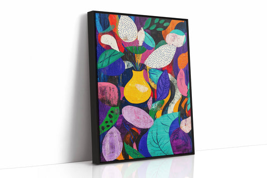 Yellow Vase Dances With Color