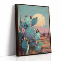 Desert Moon Paints Prickly Poetry