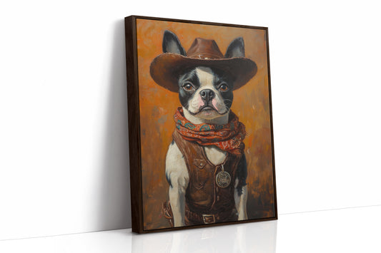 Boston Terrier Cowboy Deputy