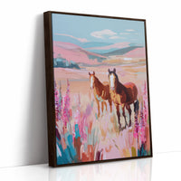Wild Foxgloves Dance With Mustangs