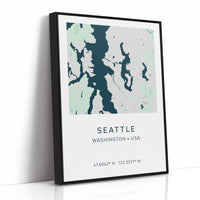 Seattle City Map Print