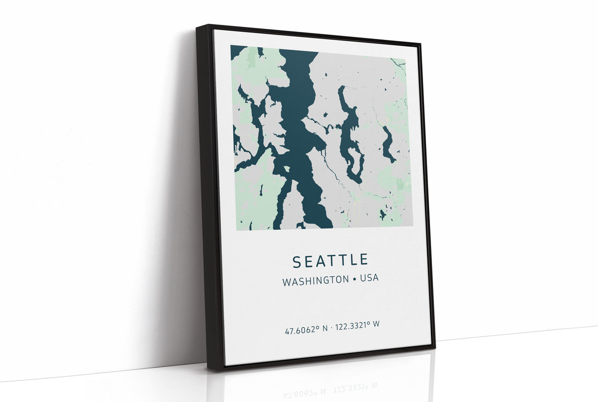 Seattle City Map Print