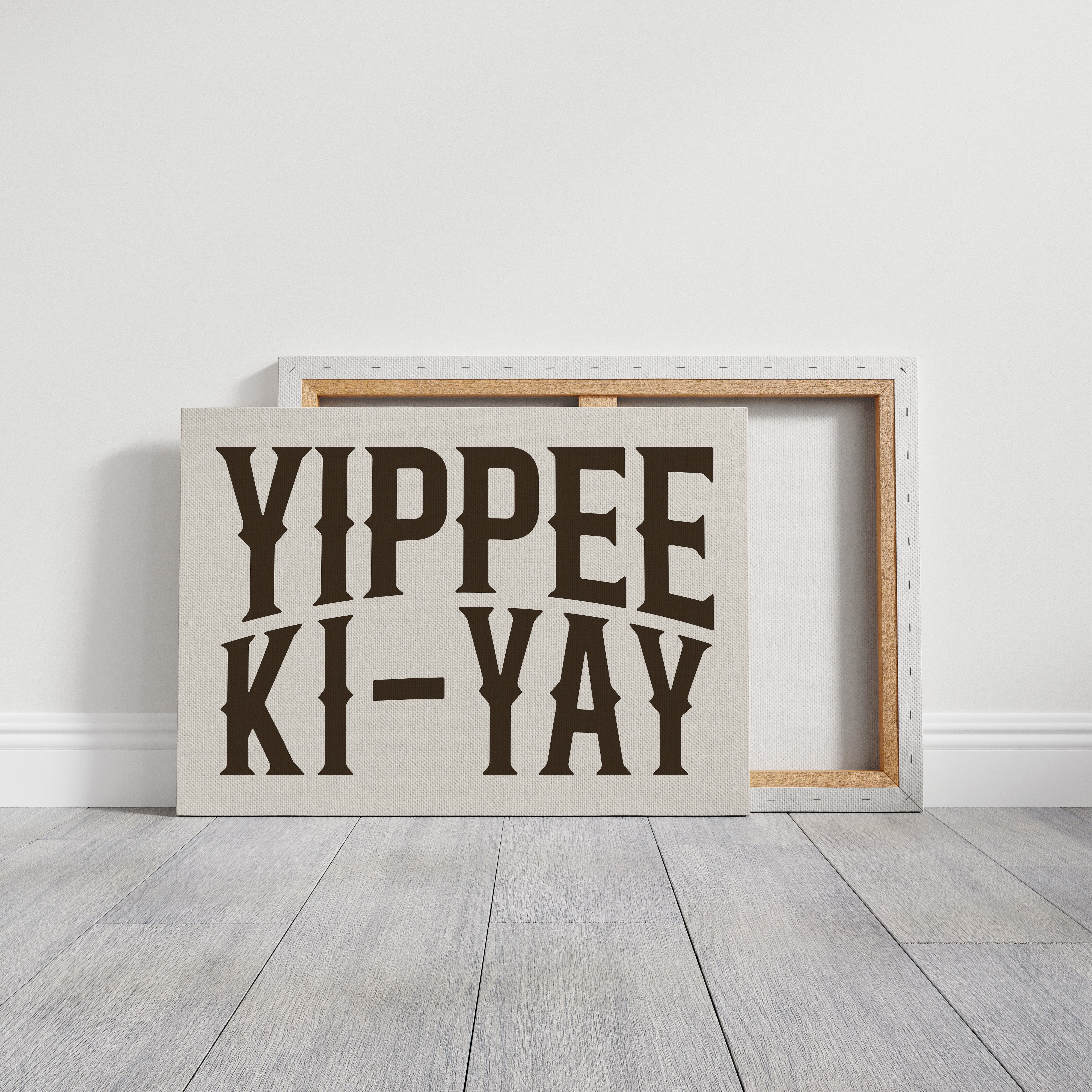 Yippee Ki-Yay Western Typography Print