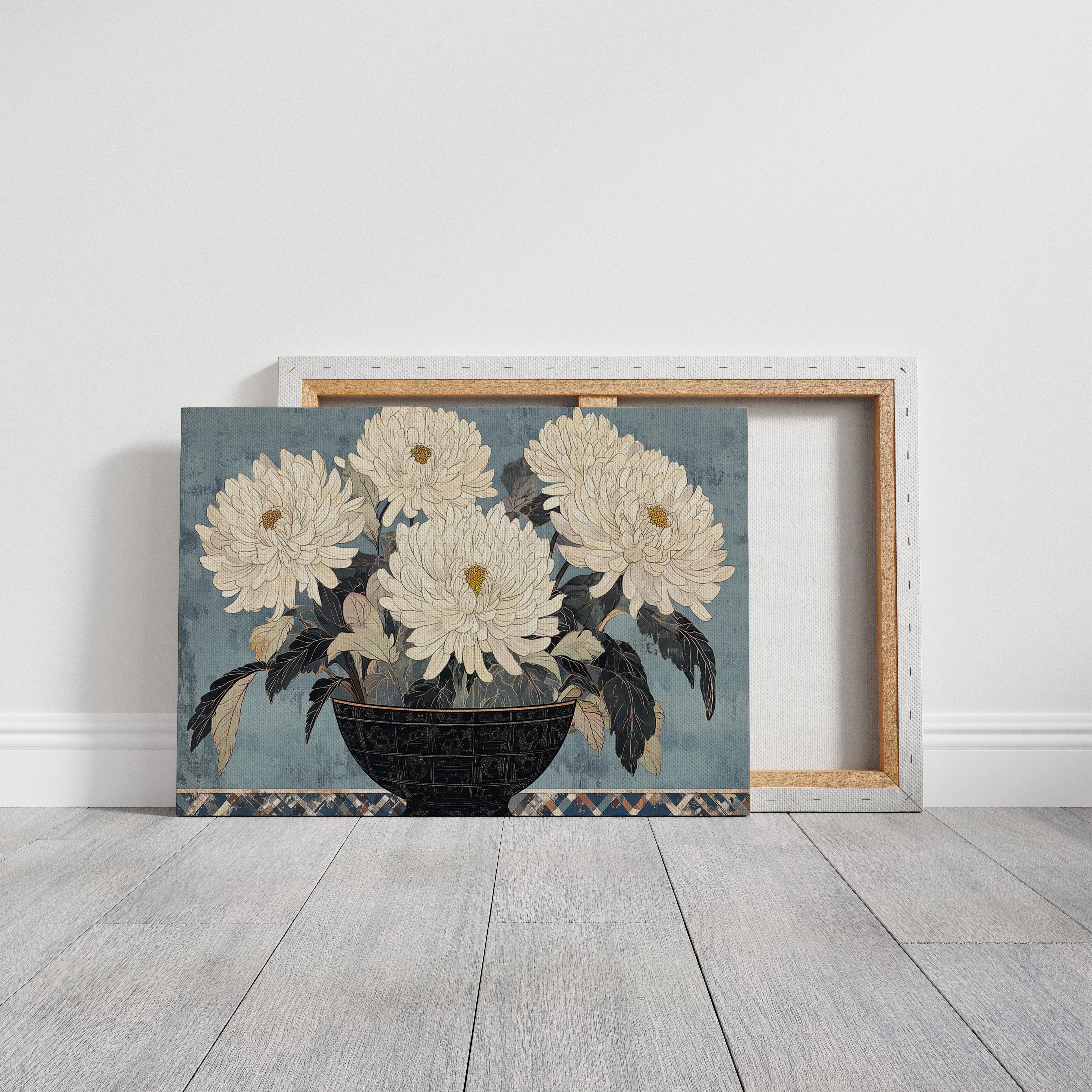Chrysanthemums Bow To Winter's Song