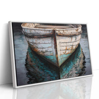 Weathered Hull Rests In Stillness