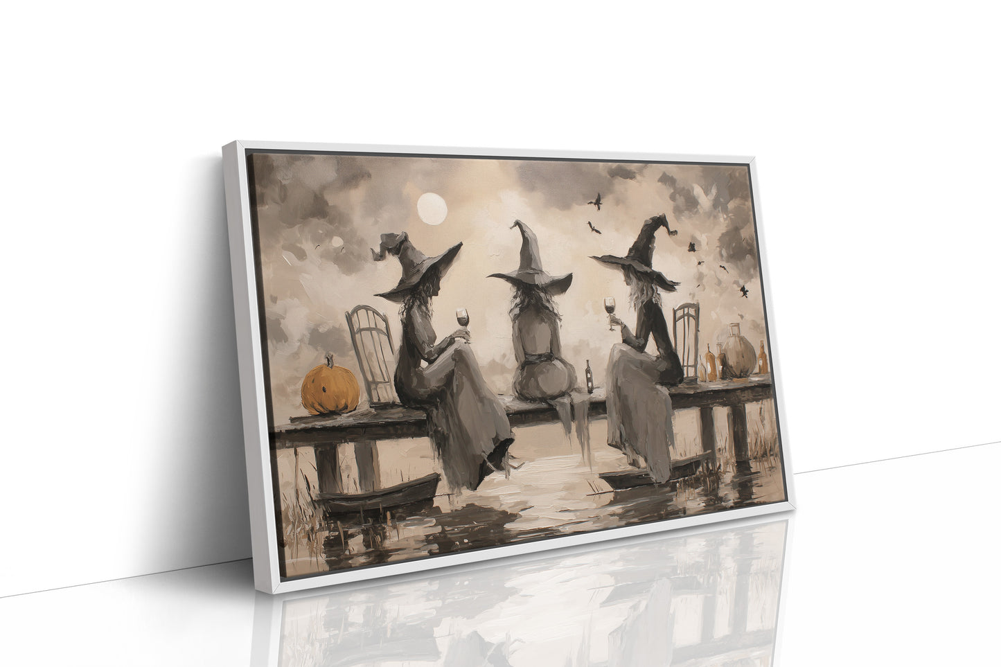 Moonlit Sisters Toast Autumn Spirits