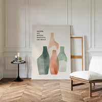 Broken Yet Beautiful Watercolor Vessels