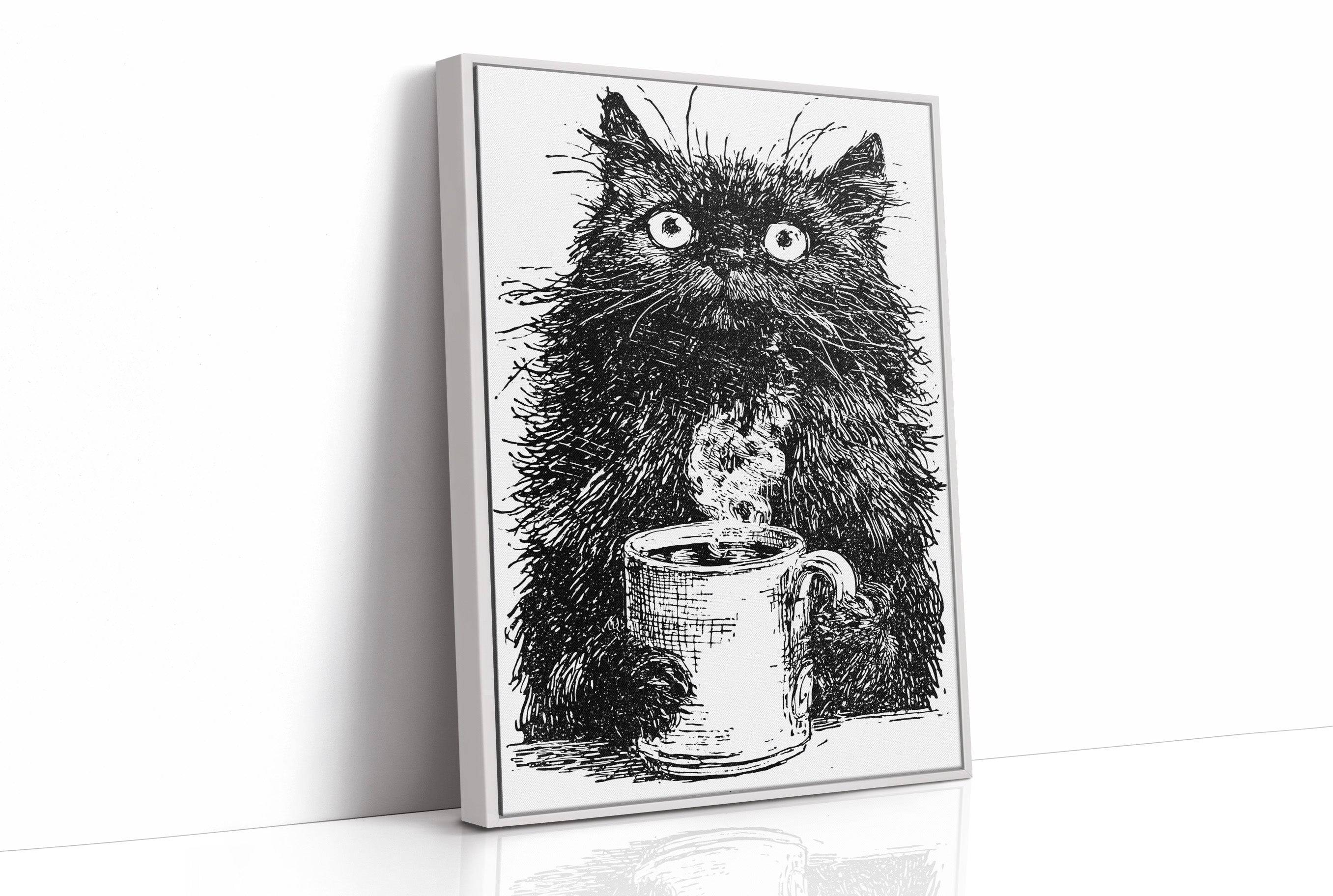Cat After Too Much Coffee