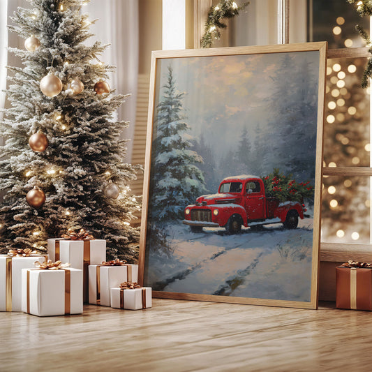 Red Truck Brings Christmas Home