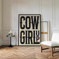 Cowgirl Up Bold Western Spirit Art