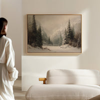 Winter Mist Cradles Mountain Lake