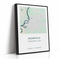 Memphis City Map Print