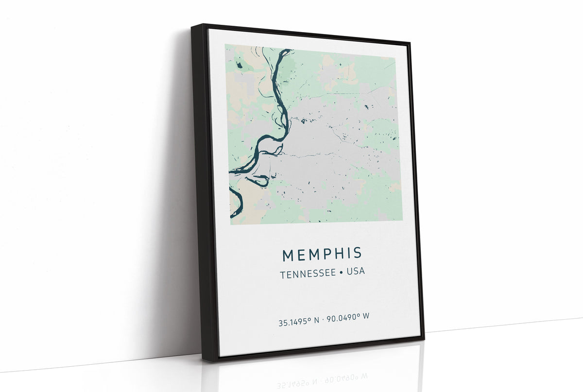 Memphis City Map Print