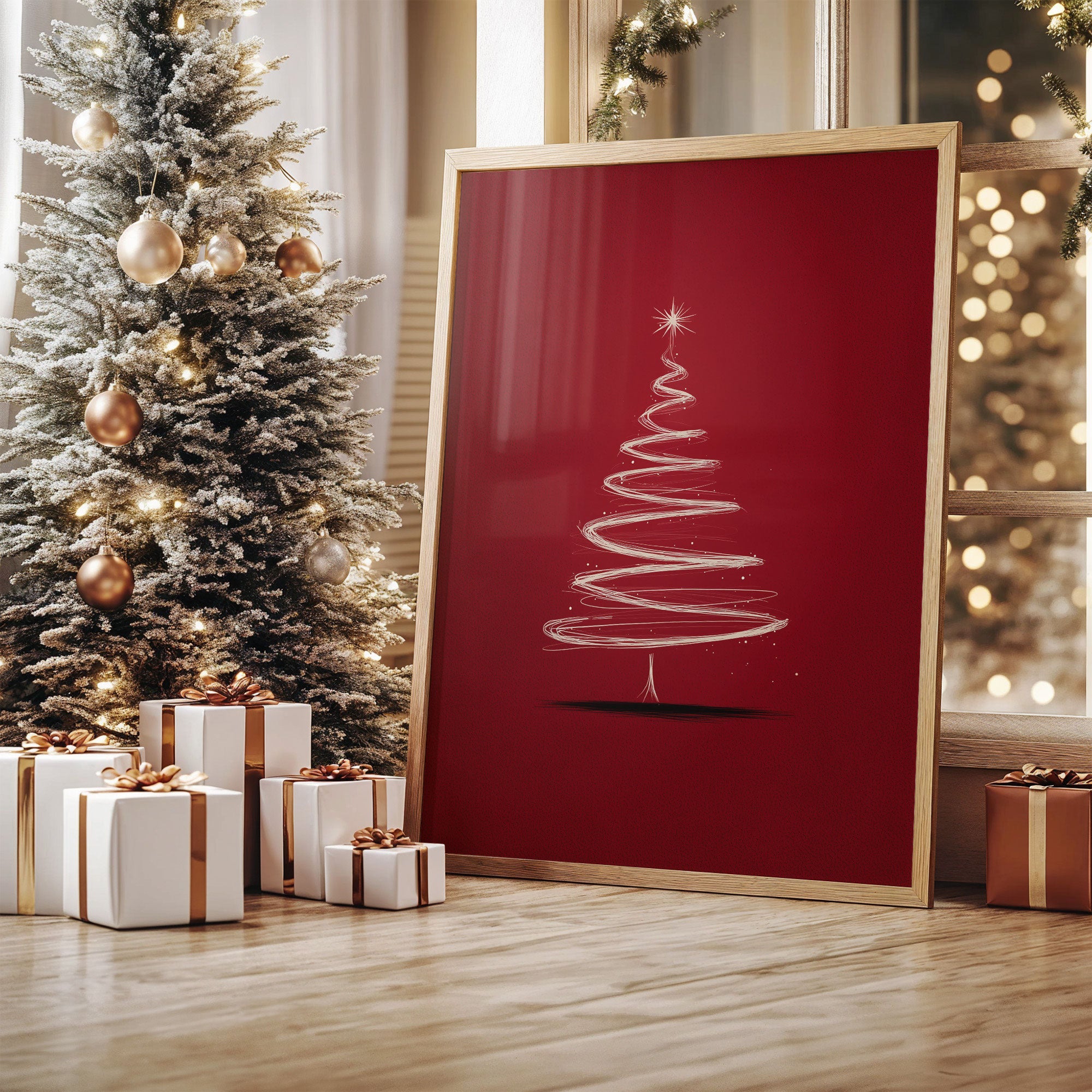 Dancing Lines Paint Christmas Magic