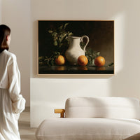 Citrus Morning With White Pitcher