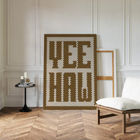 Yeehaw Western Mosaic in Warm Brown