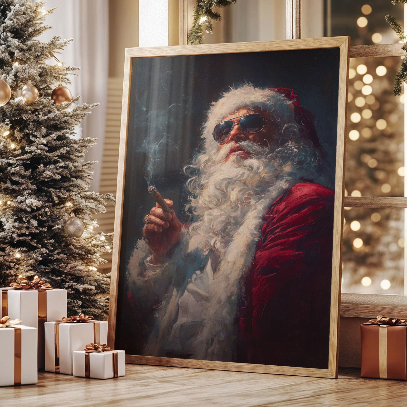 Rebel Claus Takes A Smoke Break
