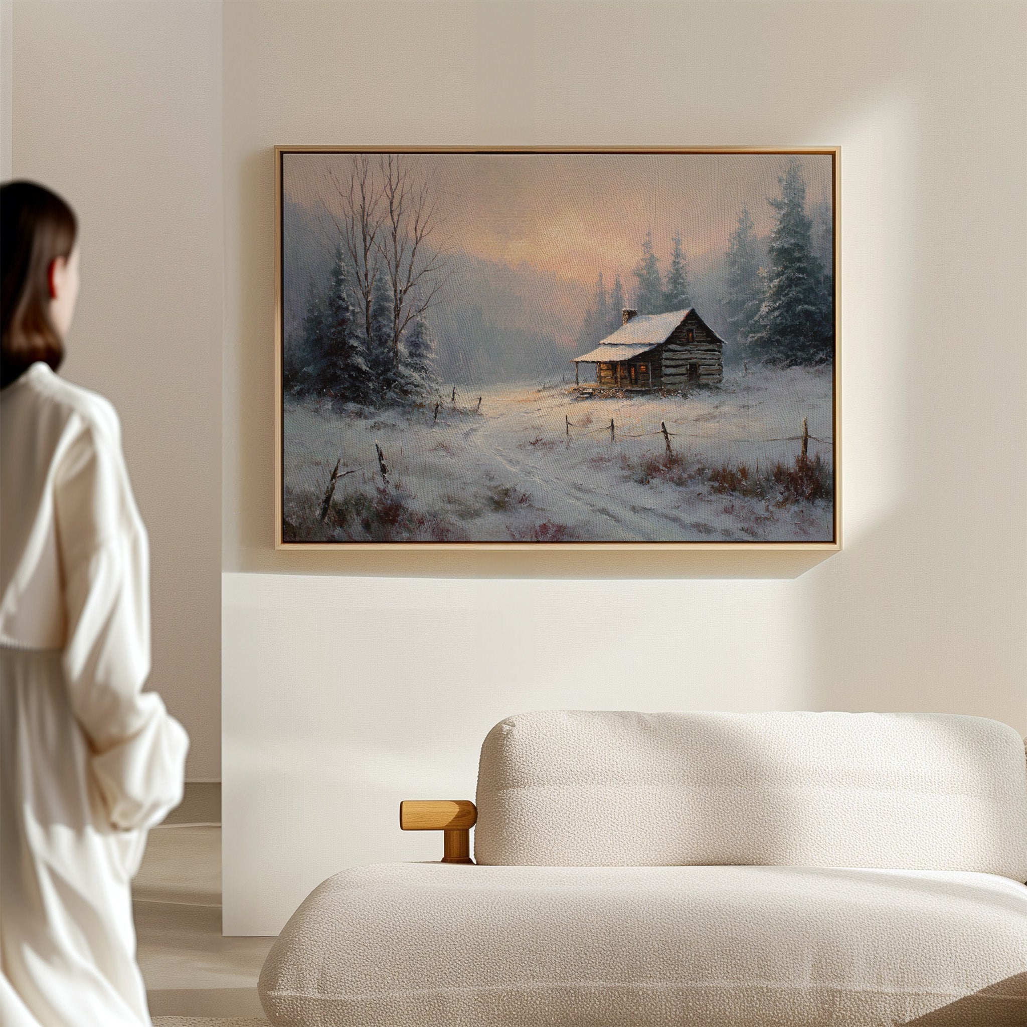 Winter Light Warms Mountain Solitude
