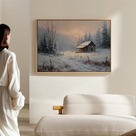 Winter Light Warms Mountain Solitude