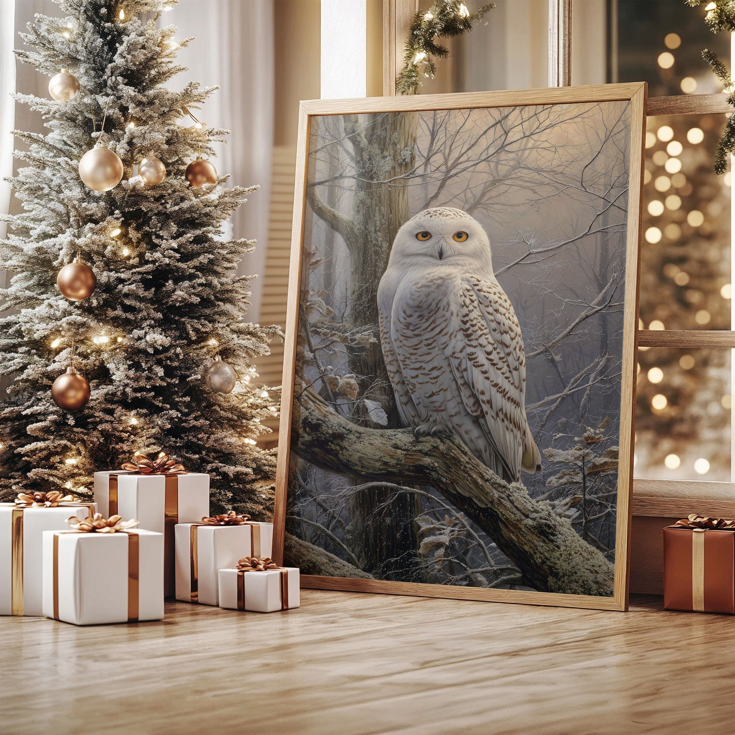 Arctic Wings Meet Winter Woods