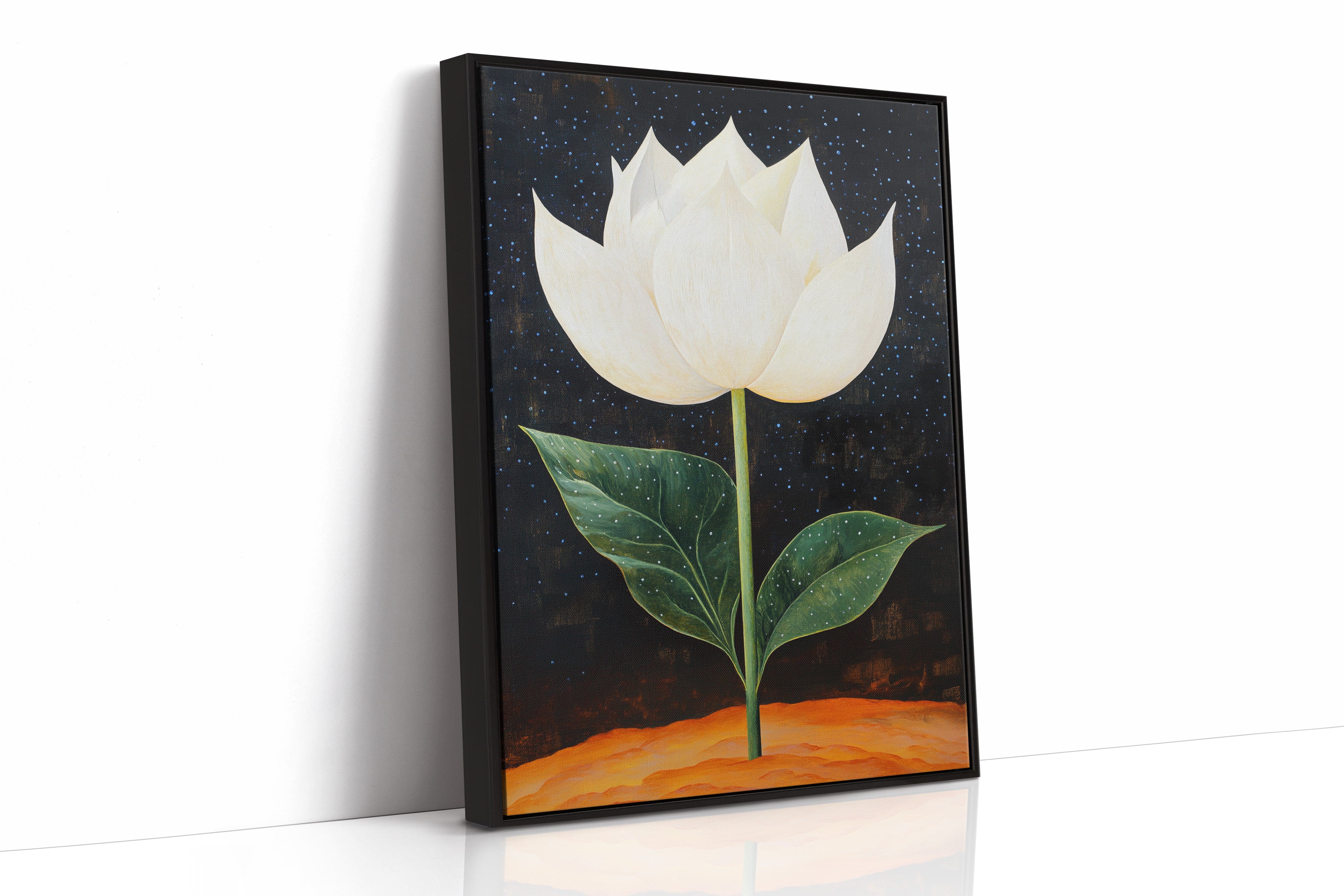 Lotus Rises Through Starlit Earth