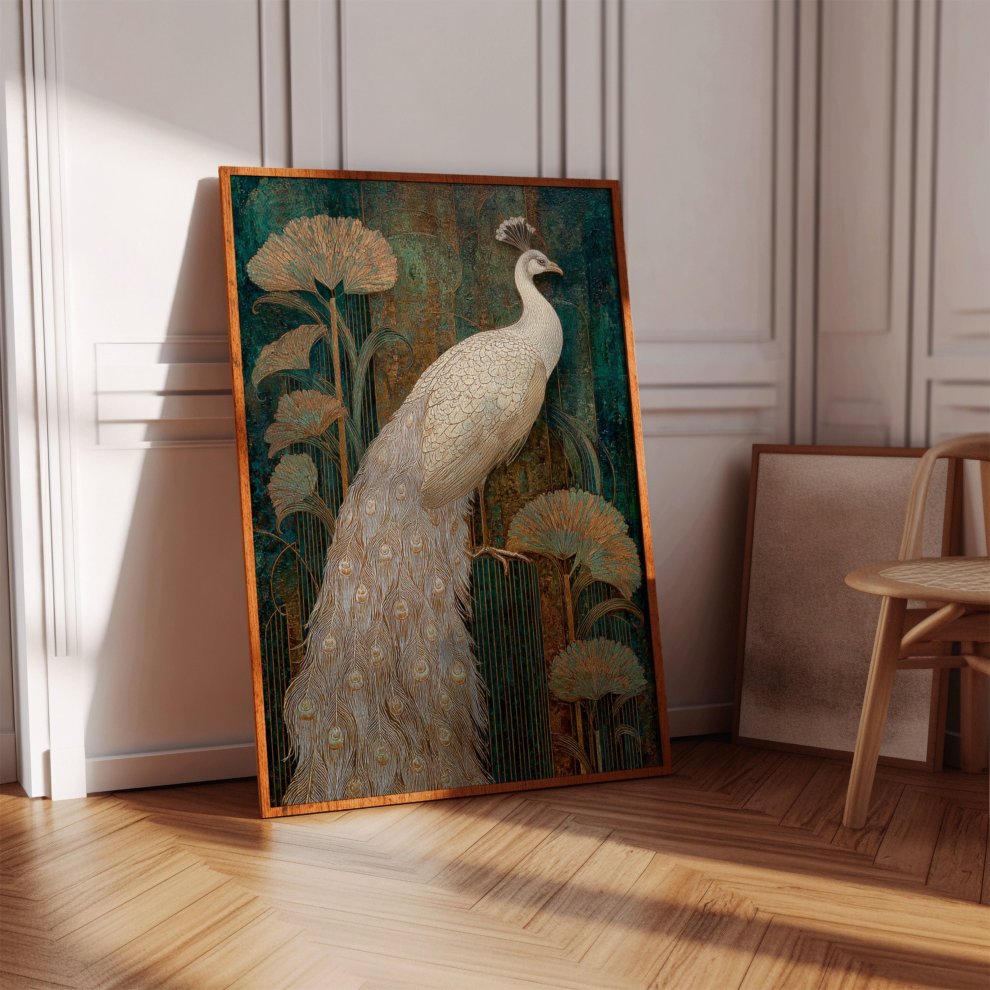 Regal Elegance Amongst Golden Blooms