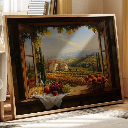 Autumn's Bounty Through Tuscan Windows