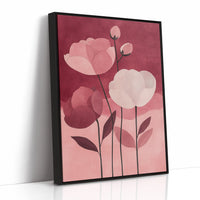 Peonies Rise Through Burgundy Mist