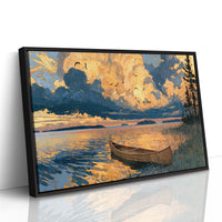 Canoe, Sky on Fire