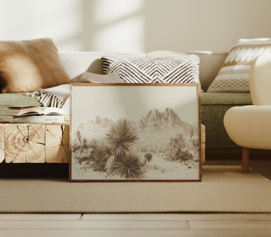 Yucca Blooms Pierce Desert Dawn