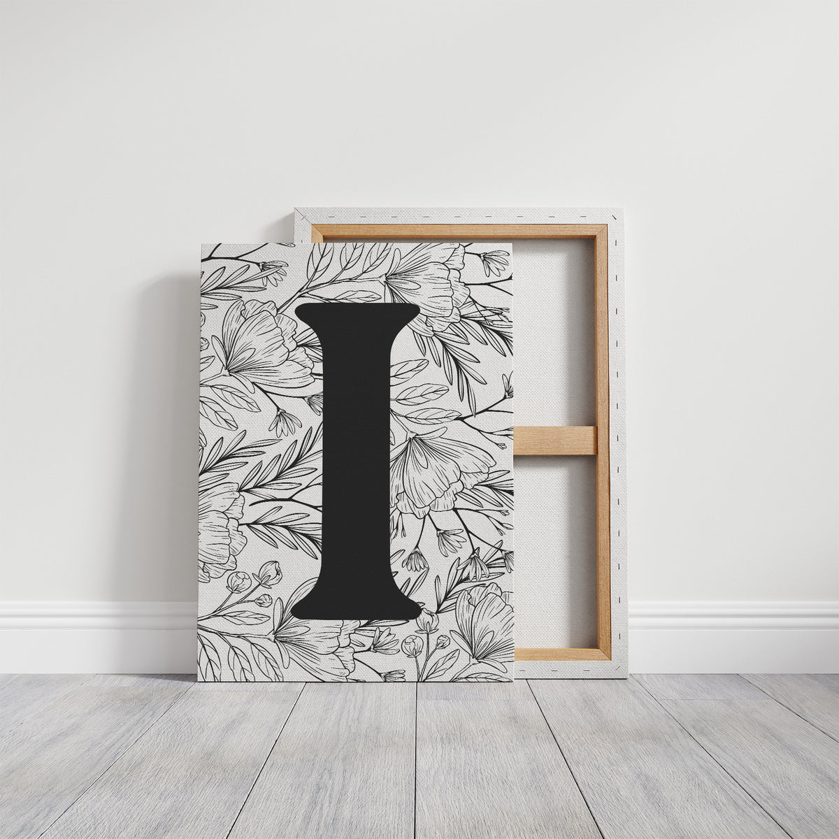 Botanical Letter I Monogram