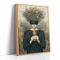 Blindfolded Time: Woman with Golden Chalice