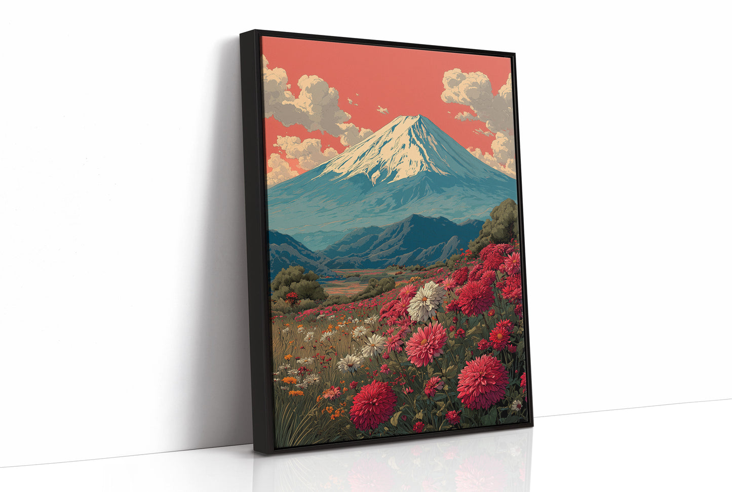 Where the Chrysanthemums Face Fuji