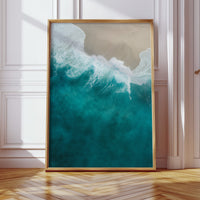 Aerial Drift Over Turquoise Tide