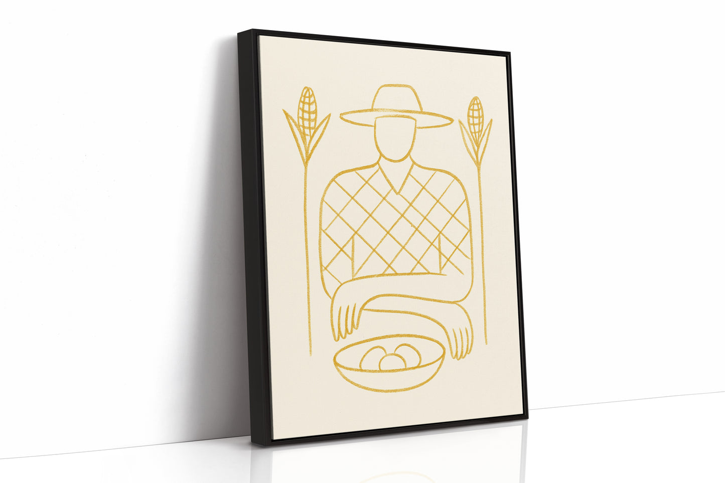Golden Harvest In Simple Lines