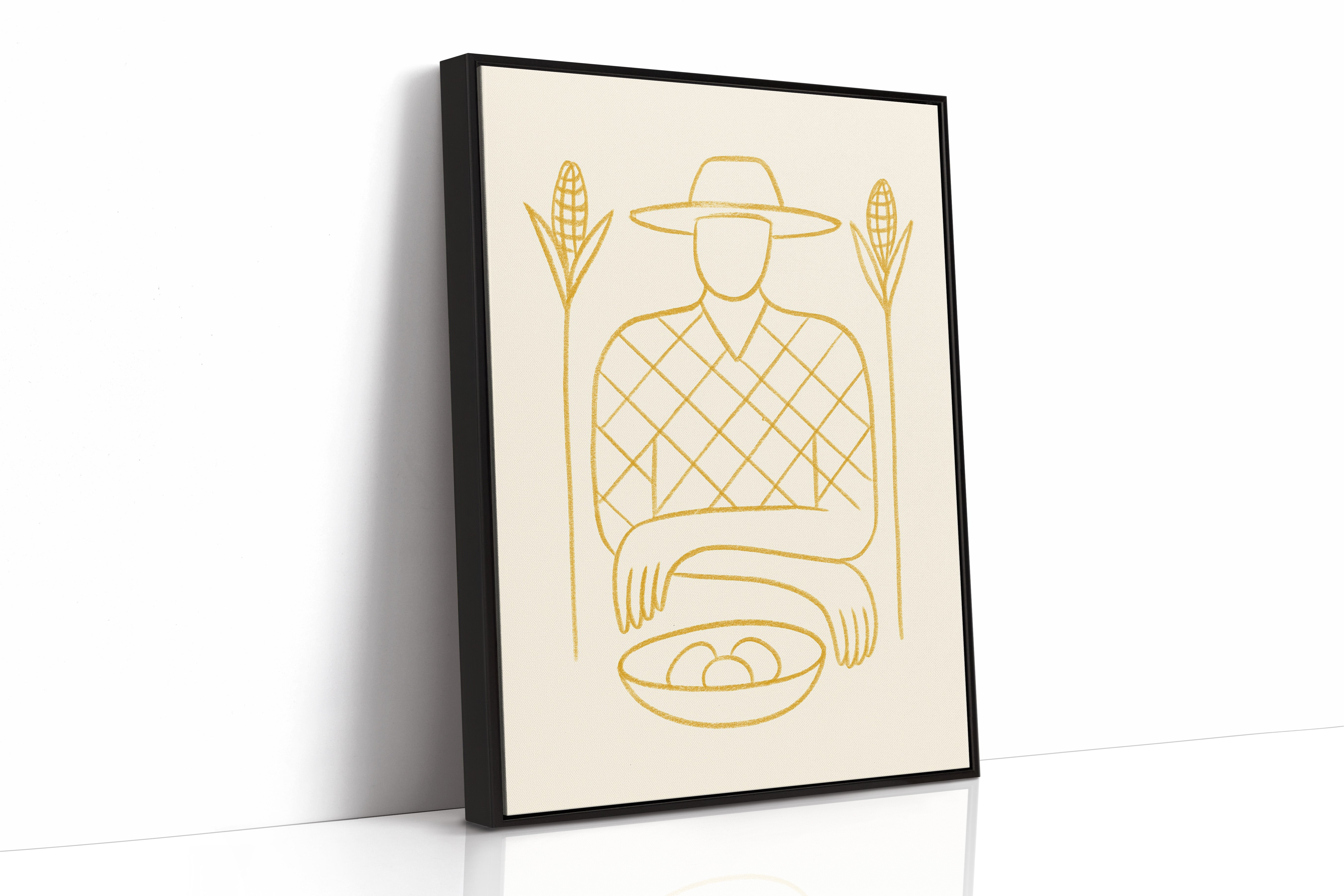 Golden Harvest In Simple Lines