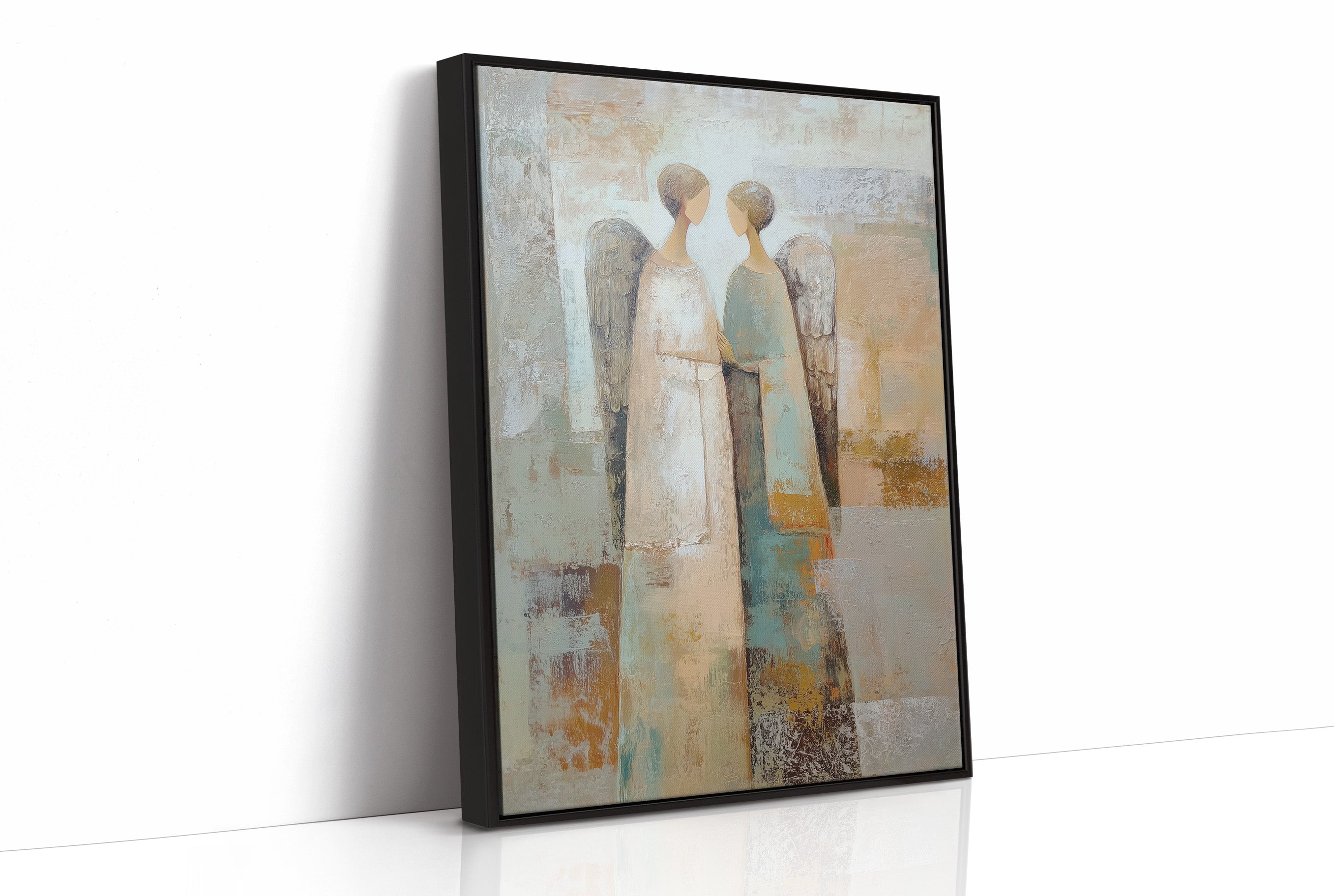Two Angels Standing Close