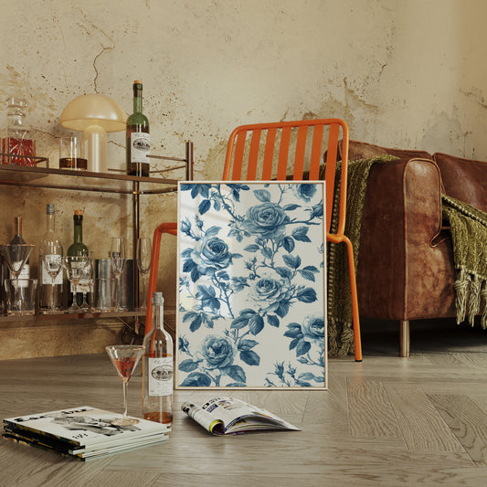 Cerulean Blooms in Quiet Spaces