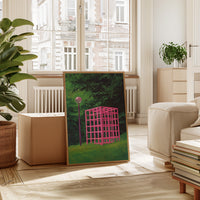 Pink Geometry Dreams In Green