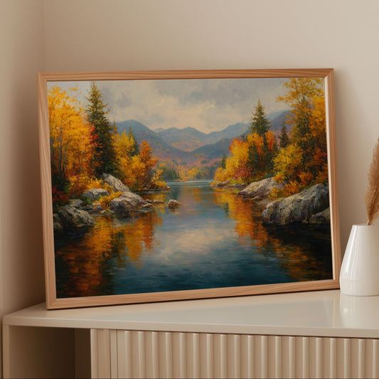 Mountain Lake Mirrors October's Glory