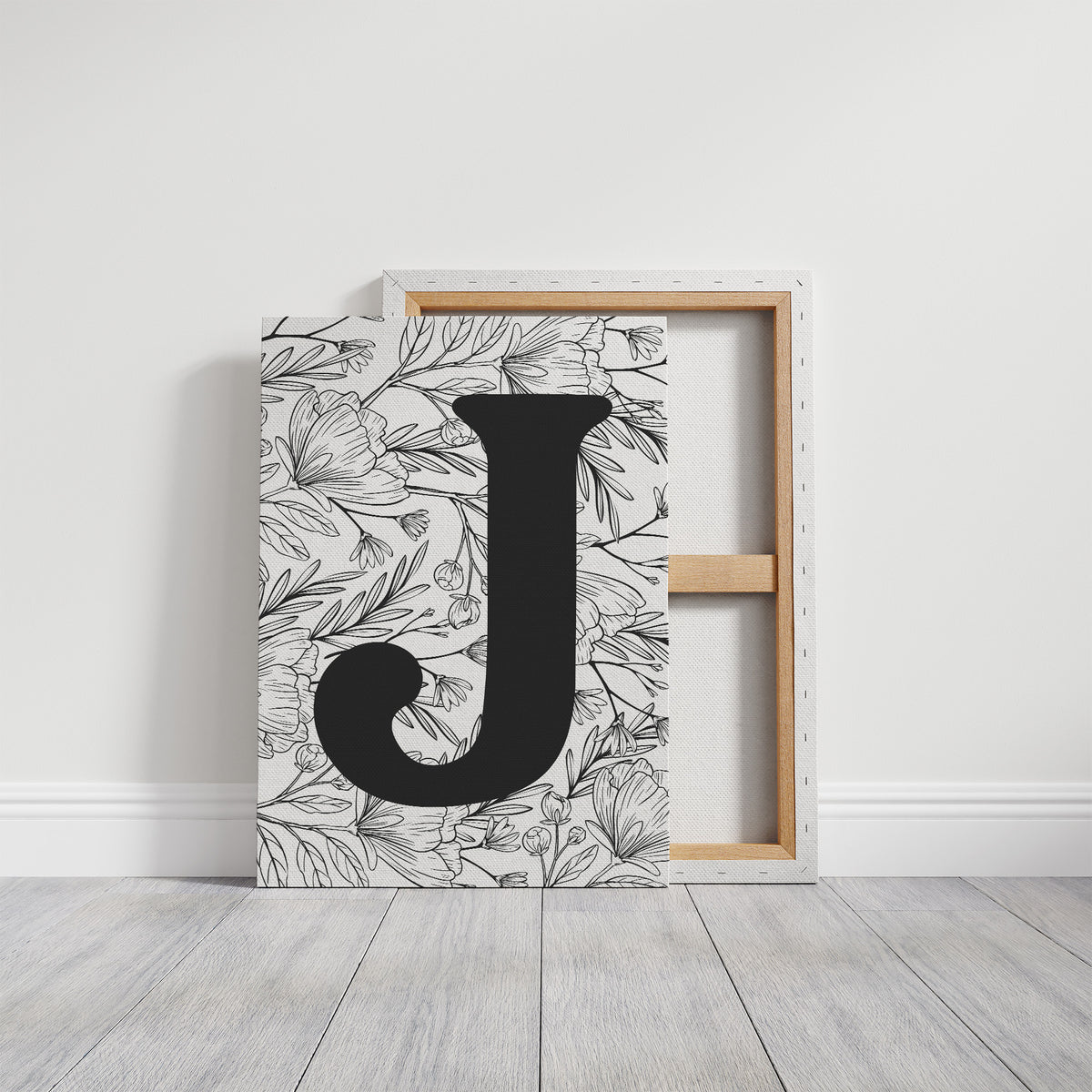 Botanical Letter J Monogram