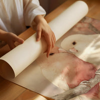 Love Birds Among Cherry Blossoms