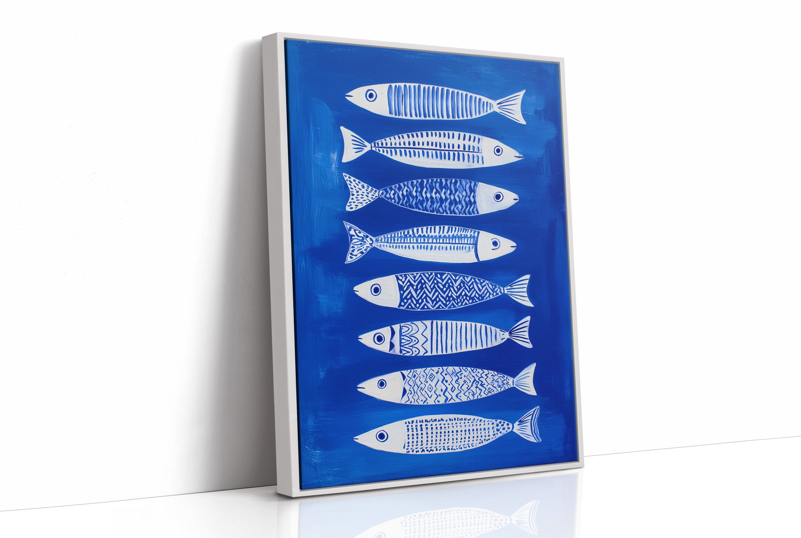 Cobalt Currents Harbor White Scales