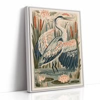 Heron In The Rippling Shallows