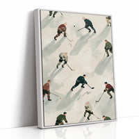 Vintage Ice Hockey Pattern