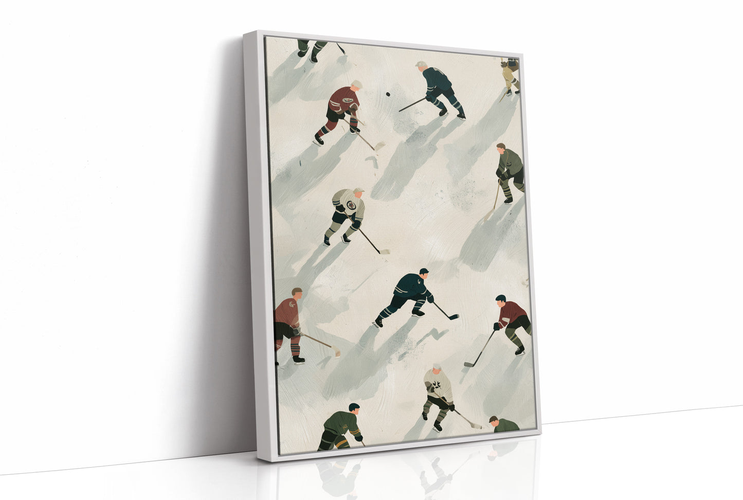 Vintage Ice Hockey Pattern