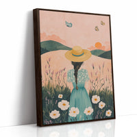 Sunset Stroll in Wildflower Dreams