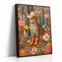 Desert Leopard Wears Cowboy Dreams