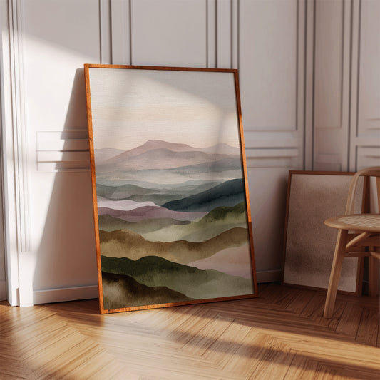 Mountains Breathe in Gentle Hues