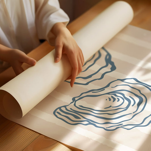 Coastal Treasures On Blush Stripes